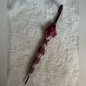 Rare Large Authentic Burberry Check Umbrella